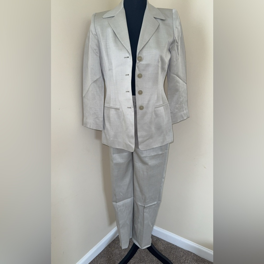 ELLEN TRACY Women Gray Suit